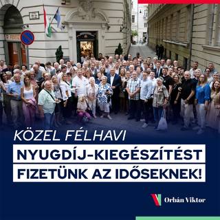Orbán Viktor köszöntötte a nyugdíjasokat