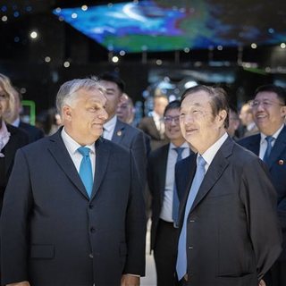 A Huawei vezetőjével tárgyalt Orbán Viktor