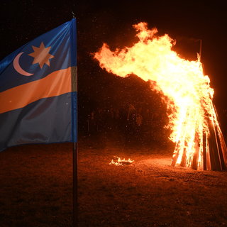 Őrtüzet gyújtottak Csepelen - fotó