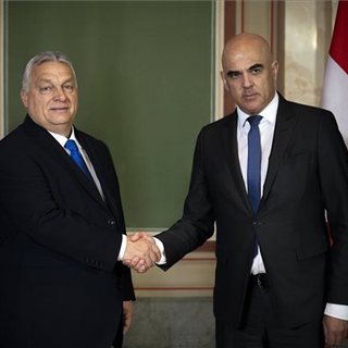 Svájc vezetőivel tárgyalt Orbán Viktor