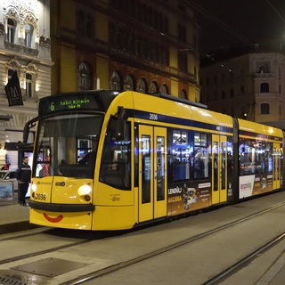 Pótlóbusz jár a 6-os villamos helyett több éjszakán át januárban karbantartás miatt