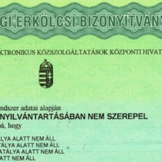 Csaknem félmillió erkölcsi bizonyítványt igényeltek tavaly Magyarországon