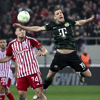 A Ferencváros egygólos hátrányba került Pireuszban