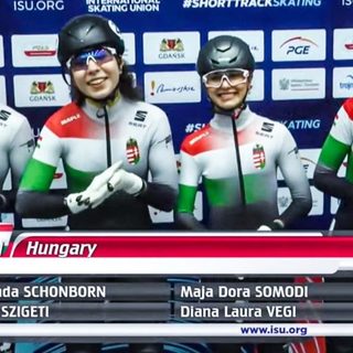 Junior rövidpályás gyorskorcsolya-vb - Aranyérmes a női váltó