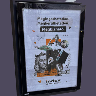 Az Index plakátokon bizonygatja hitelességét