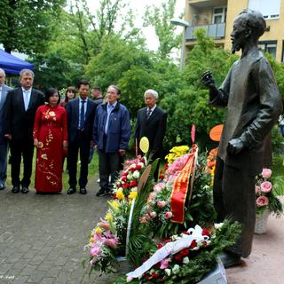 Megemlékezést tartottak az Európában egyedülálló zalai Ho Si Minh szobornál