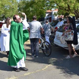 A biztonságos közlekedésért áldották meg a járműveket Marcaliban