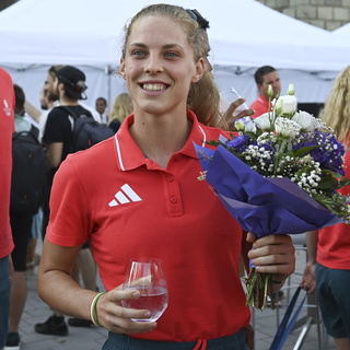 Késett az aranygép - köszöntötték az olimpikonokat